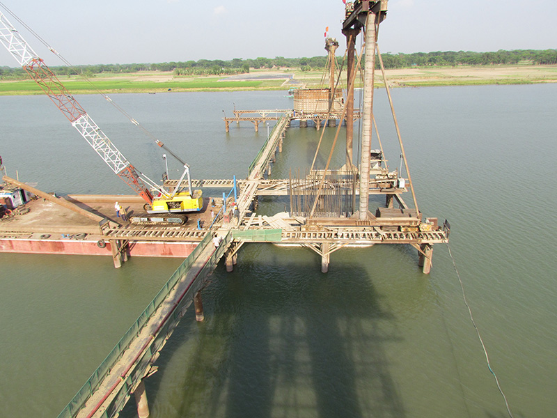 Kazirtack Highway Bridge in Bangladesh